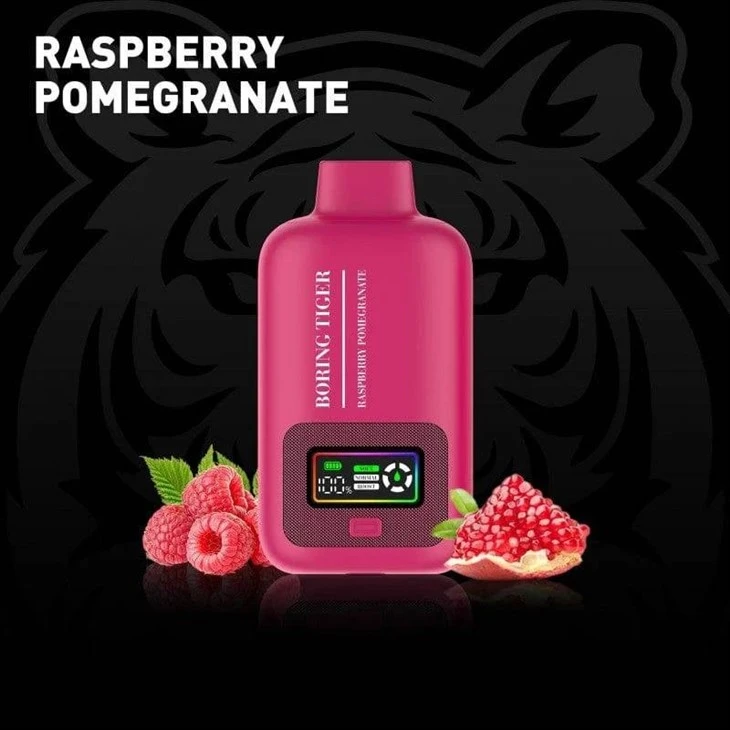 Raspberry_Pomegranate_Luffbar_Boring_Tiger_25000_Disposable_Vape_Broing Tiger 25000