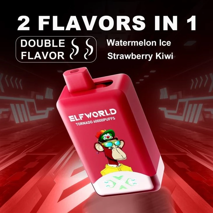 E40 Watermelon Ice+Strawberry Kiwi_ELFWORLD TORNADO 60000