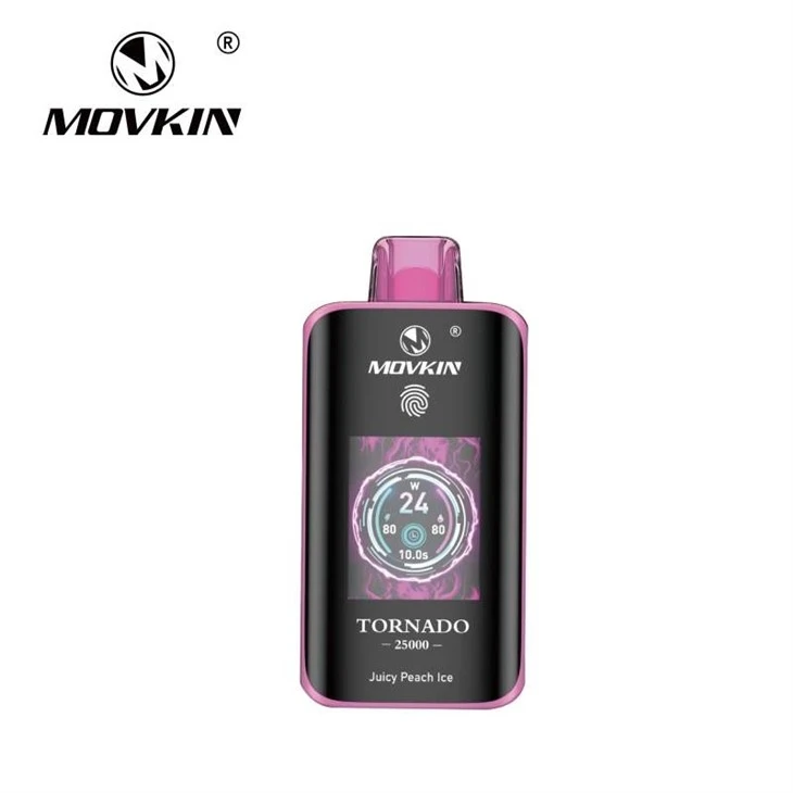 2024-Us-New-Design-TFT-Screen-Dual-Mesh-Coil-Disposable-Vape-Original-Movkin-Tornado-25000-Puffs-Vapes (2