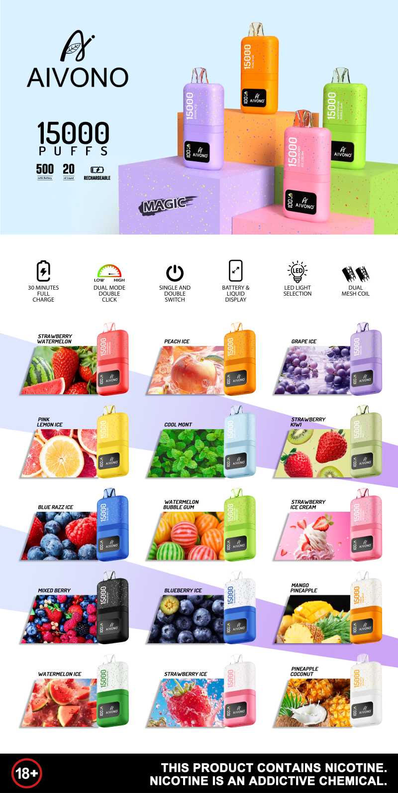 AIVONO MAGIC 15000 taste