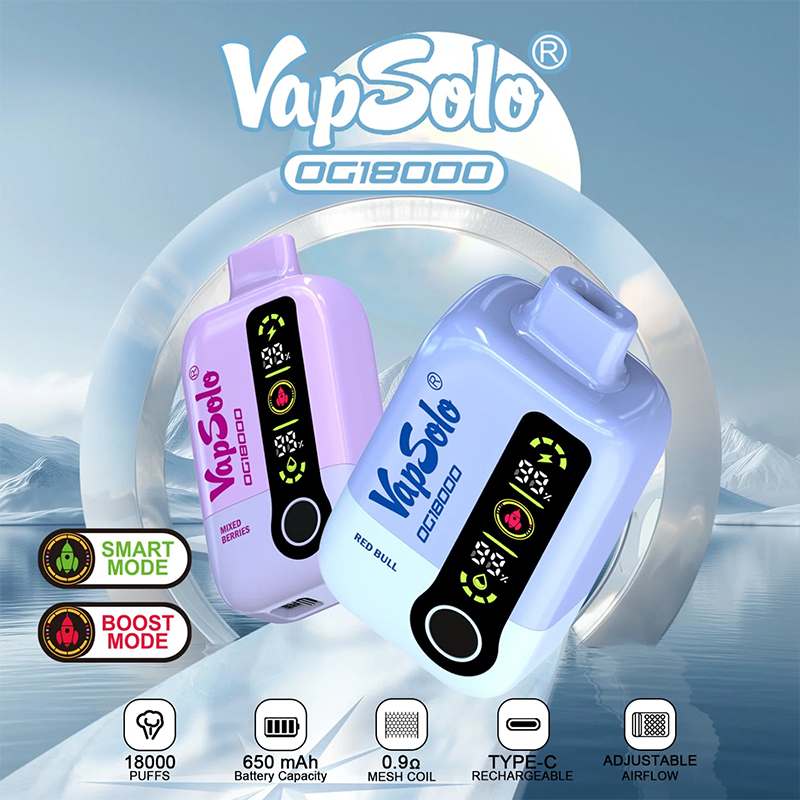 Vapsolo-18k-Puffs-Dg-18000-Airflow-Adjust-Great-Flavors-Digital-Indicator-Disposable-Vapes-18000-Puff-Vapsolo DG 18000