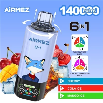 Airmez 6-در-1 140000: تعریف مجدد عملکرد و تجربه سیگارهای الکترونیکی یکبار مصرف