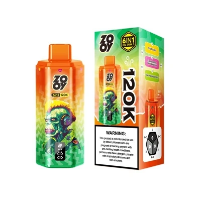 ZOOY 120K 6IN1: سیگارهای E- یکبار مصرف چند{3}}پرمیوم با طعم و مزه برای استفاد...