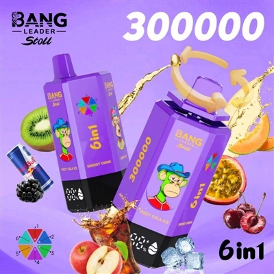 Bang Leader 300000: فرم کامل نسل بعدی سیگارهای یکبار مصرف E-.