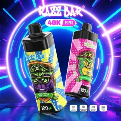 Razz Bar 40000 یکبار مصرف-سیگار E: یک تجربه-با ظرفیت{2}}بالا-با کارایی بالا، ...