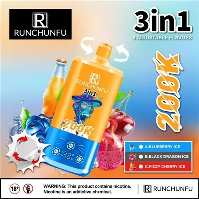 Ruunchunfu 200K Puffs: کاوشی جدید در ساختار و تجربه کاربری سیگارهای E{1} یکبا...