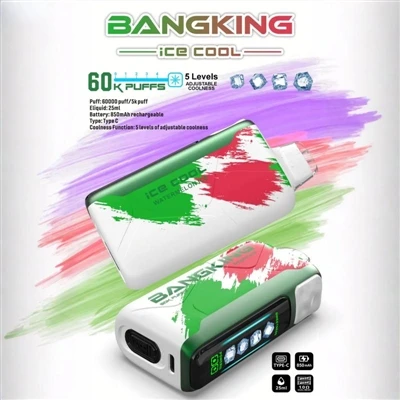 BANGKING ICE King COOL 60000: تکامل-بالاترین-سیگارهای E-یکبار مصرف.