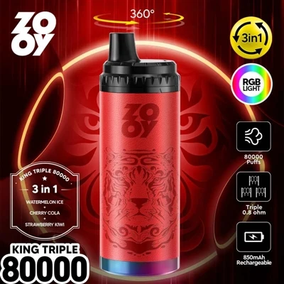 ZOOY KING 3-در-1 80000 Puff Vape یکبار مصرف: نوآوری تکنولوژیکی و تجزیه و تحلی...