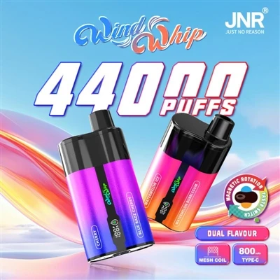JNR WindWhip 44000: تجزیه و تحلیل جامع سیگارهای الکترونیکی یکبار مصرف با-ظرفی...