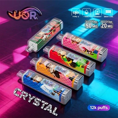 UOR CRYSTAL 12K: یک تجربه حرفه ای در ویپ یکبار مصرف