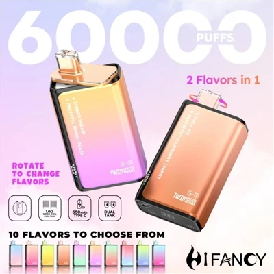 HIFANCY TWINMAX 60K - از دو طعم به دلخواه خود لذت ببرید، هر لقمه را بچشید