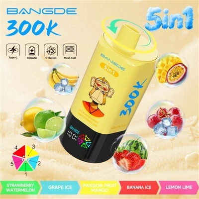 BANG DE 300K 5IN1: یک دستگاه، پنج مزیت، 300000 پورت برای یک تجربه طولانی