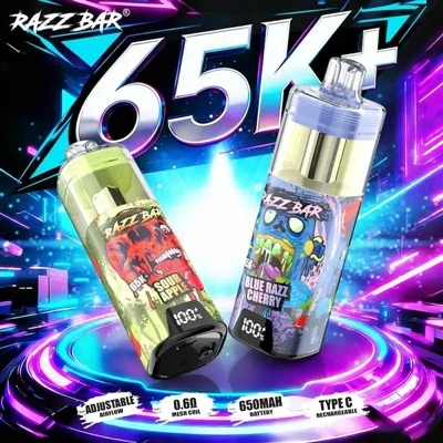 Razz Bar 65K+: سیگاری که باعث می‌شود همیشه سیگارهای الکترونیکی را تغییر دهید-.