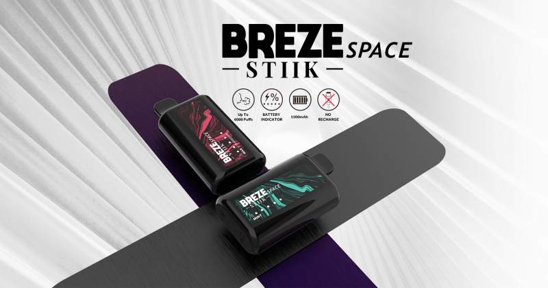 BREZE STIIK SPACE 6000 PUFFS VAPES