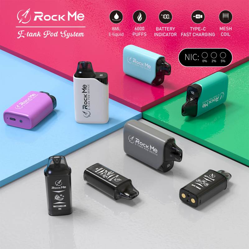 Rock Me E-TANK POD DEVICE 6000 vape vape Rock Me E-TANK POD DEVICE 6000 vape vape