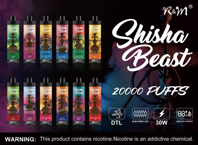 Hookah-Pen-Original-Factory-Wholesale-20000-Puff-High-Quality-R-M-Shisha-Beastrm shisha beast 20000