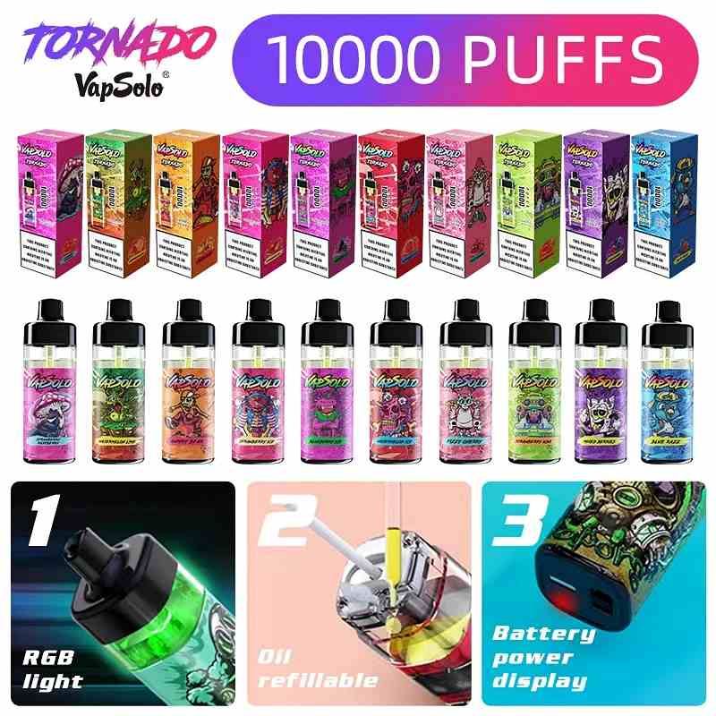 Vapsolo-10000-Puffs-disposable-VapeVapSolo TORNADO 10000