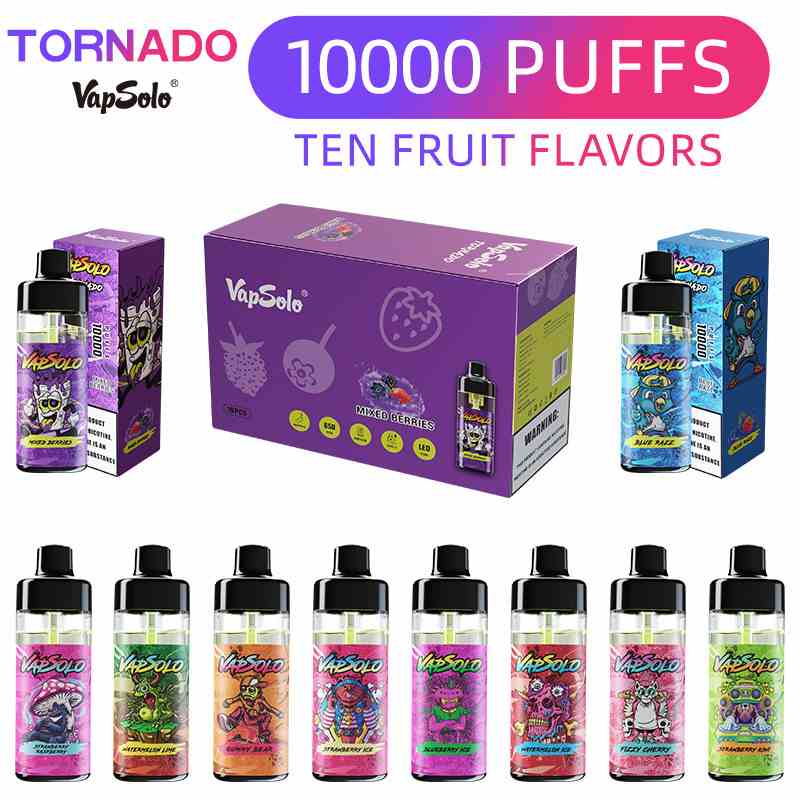 Vapsolo-Tornado-10000-Puff-Mesh-Coil-Refillable-Energy-Vape-Pen-Hookah-E-Shisha-Pen-Factory-Drag-Bar-DisposablesVapSolo TORNADO 10000 Vapsolo-Tornado-10000-Puff-Mesh-Coil-Refillable-Energy-Vape-Pen-Hookah-E-Shisha-Pen-Factory-Drag-Bar-DisposablesVapSolo TORNADO 10000