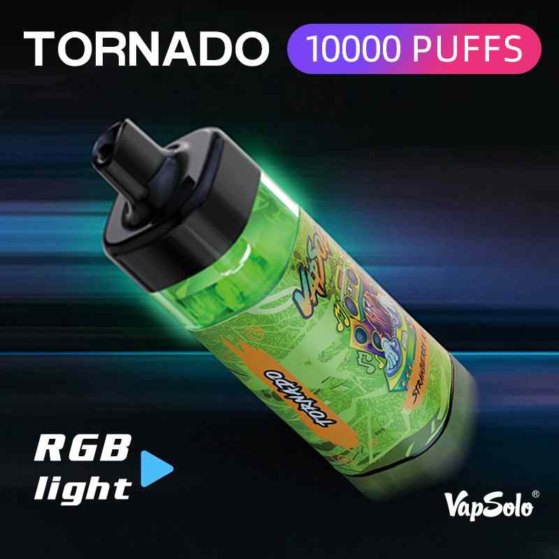 New-Style-Vapsolo-Tornado-10000-Puffs-Mesh-Coil-Free-Vape-Pen-Starter-Kit-LED-Light-Disposable-Vape-Elektronik-Sigara-PuffVapSolo TORNADO 10000