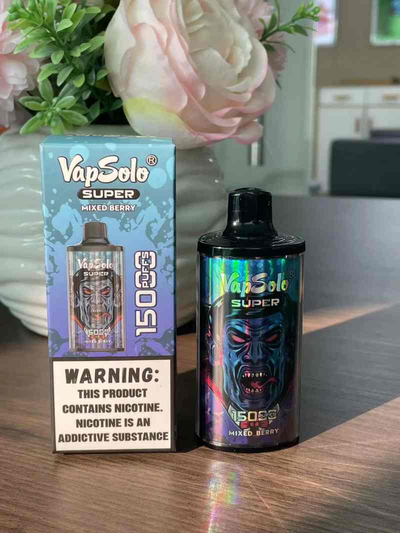Top-Quality-E-Cigarettes-Monster-Vapsolo-Super-15000-Puff-Rechargeable-Vaporizer-Random-DisposableVapSolo SUPER 15000