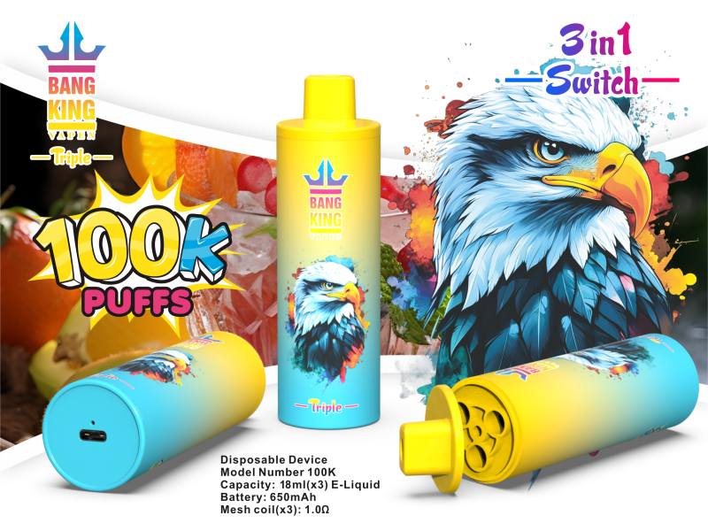 BANG KING VAPEN TRIPLE 100K 3IN1 1 BANG KING VAPEN TRIPLE 100K 3IN1 1