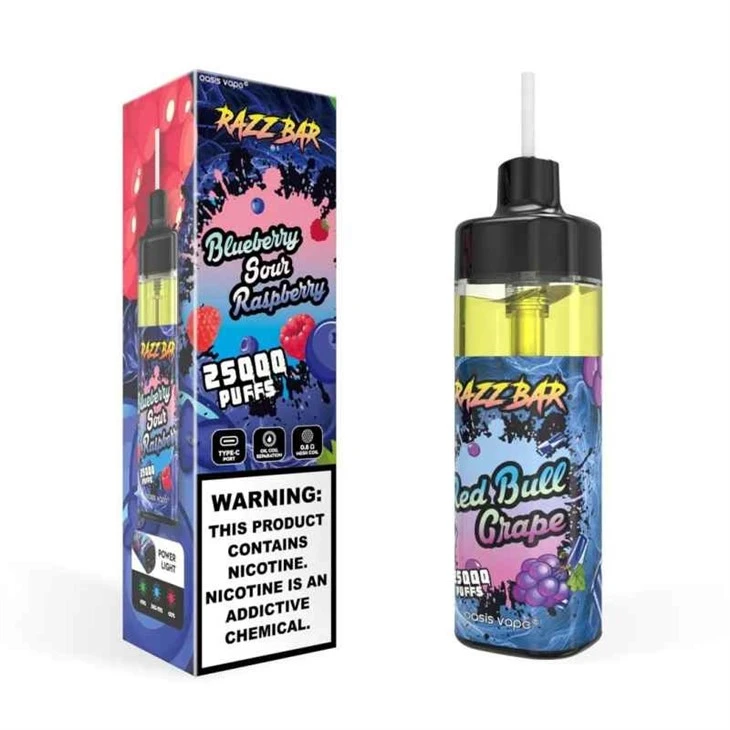 EU-Warehouse-Wholesale-Disposable-Vape-25000-10000-Puffs-E-Cigarette-Mesh-Coil-Vaper-Pen-Razz-Bar-25K-10K-Puff_RAZZ BAR 25K
