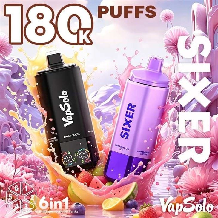 Vapsolo Sixer 180000 Puffs price