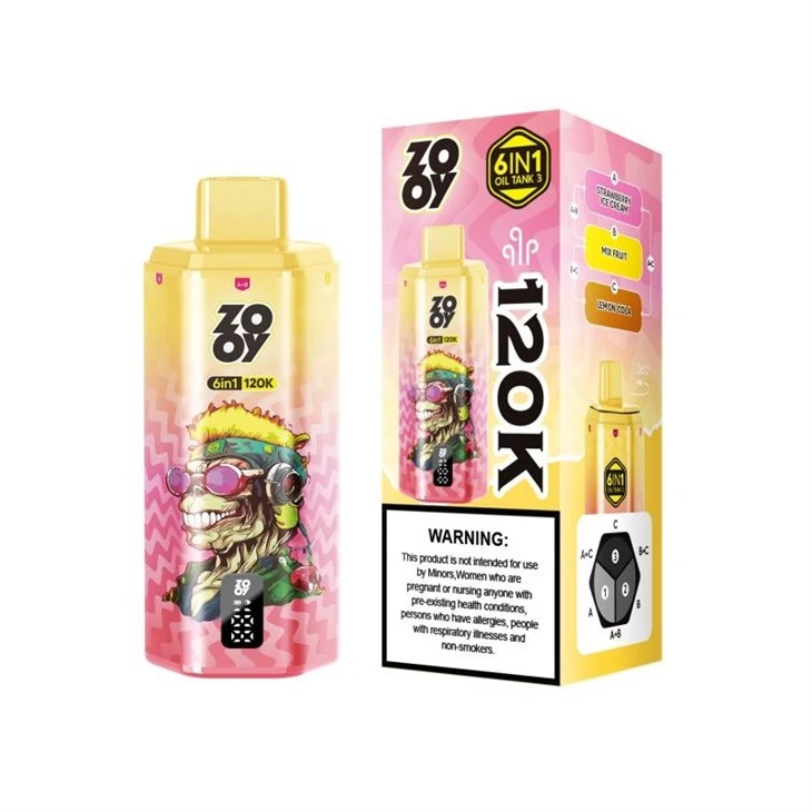 ZOOY VAPE 6 IN 1 120K PUFFS high quality