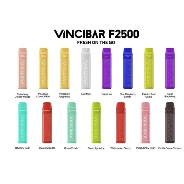 Manufacturer-Vinci-Bar-F2500-Puffs-Vape-and-E-Cigarettes-with-1000-mAh-Battery 1